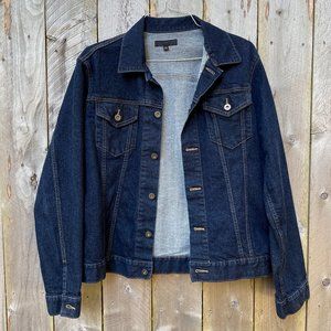 UNIQLO NWOT Men's L Button-Up Denim Jean Jacket Casual Western Trucker Cowboy